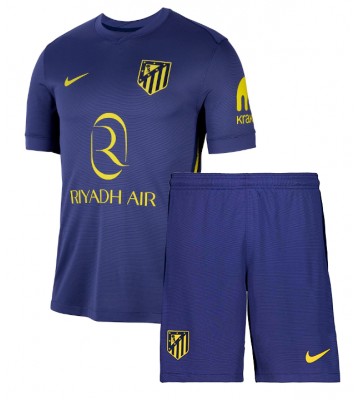 Atletico Madrid Udebanetrøje Børn 2025-26 Kortærmet (+ Korte bukser)